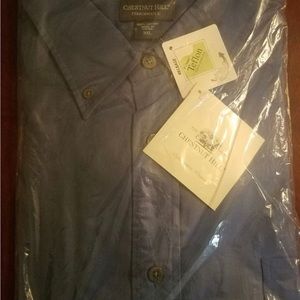 Dark blue men's 3XL long sleeve shirt brand new